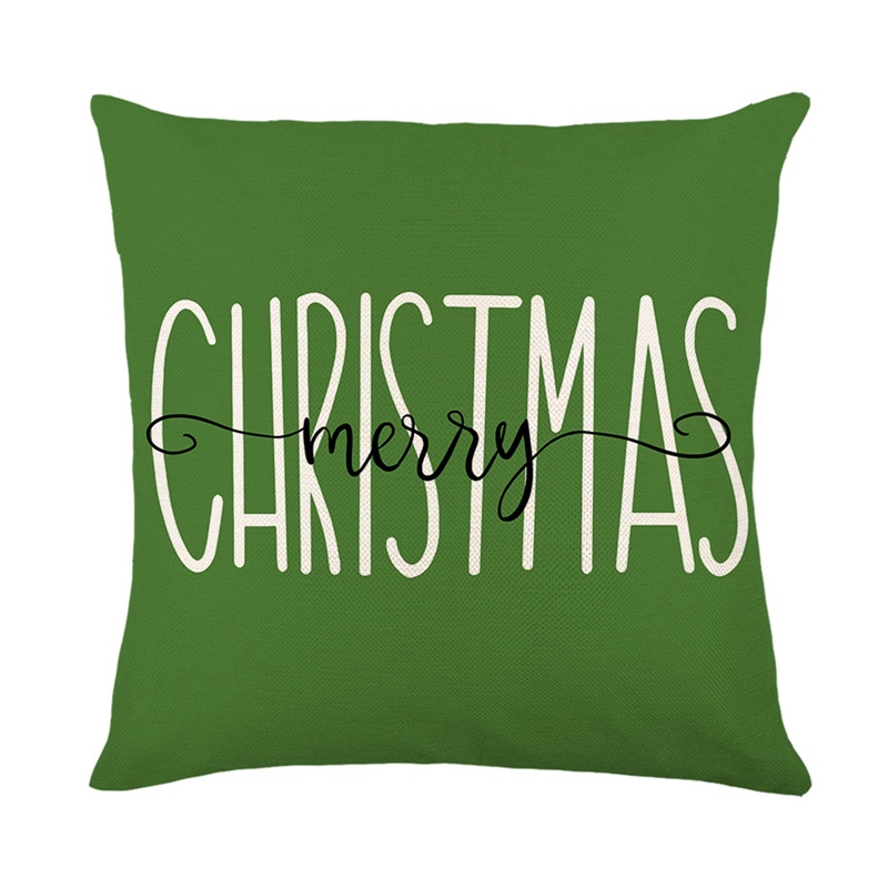 1 Vỏ Gối Vuông In Hình Ông Già Noel Trang Trí Nhà Cửa