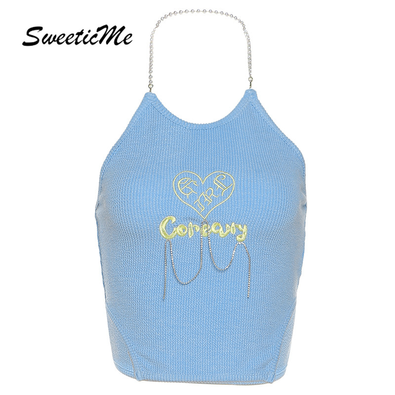 Áo Dây Thêu Chữ Gợi Cảm Dành Cho Nữ 2021