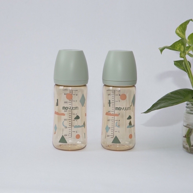 [CHỌN NÚM/CHÍNH HÃNG] Bình Sữa Moyuum Cao Cấp Ti Siêu Mềm Hàn Quốc 170ml 270ml