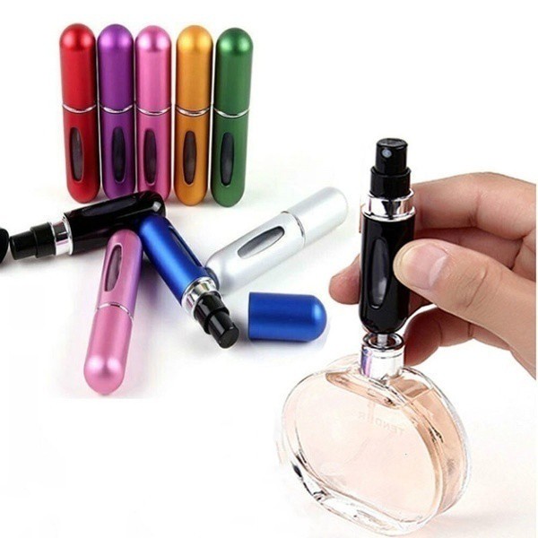[Hàng mới về] Chai nhôm rỗng đựng nước hoa mini tiện lợi 5ml