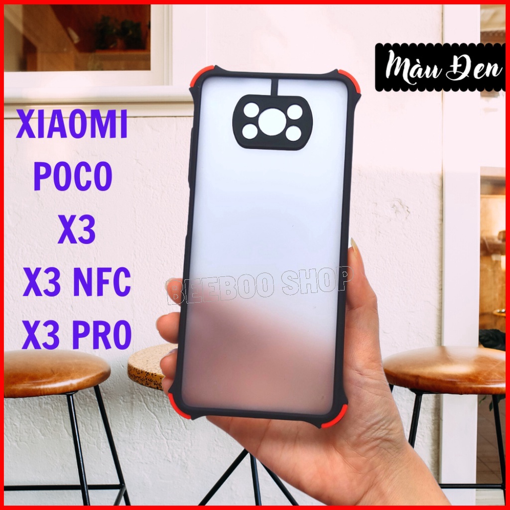 CHỐNG SỐC Ốp lưng Bảo vệ Camera Xiaomi Poco M3/ X3/ X3 NFC/ X3 Pro - Chất liệu Nhám Cao cấp - Chống va đập