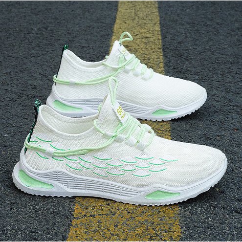 Giày nam sneaker thể thao sport vảy cá vải thoáng khí (Có 2 Màu)