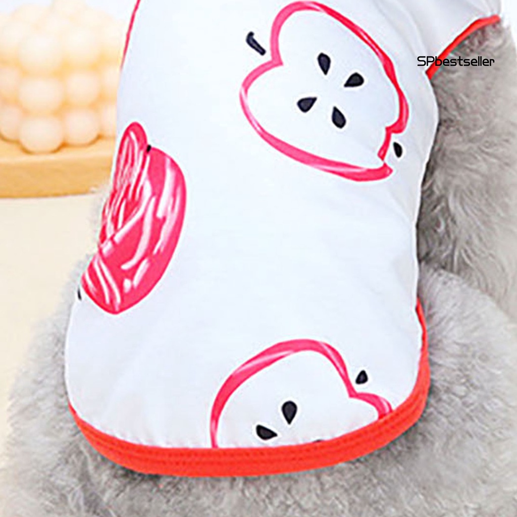 Áo thun cổ tròn thoáng khí thời trang mùa hè cho thú cưng