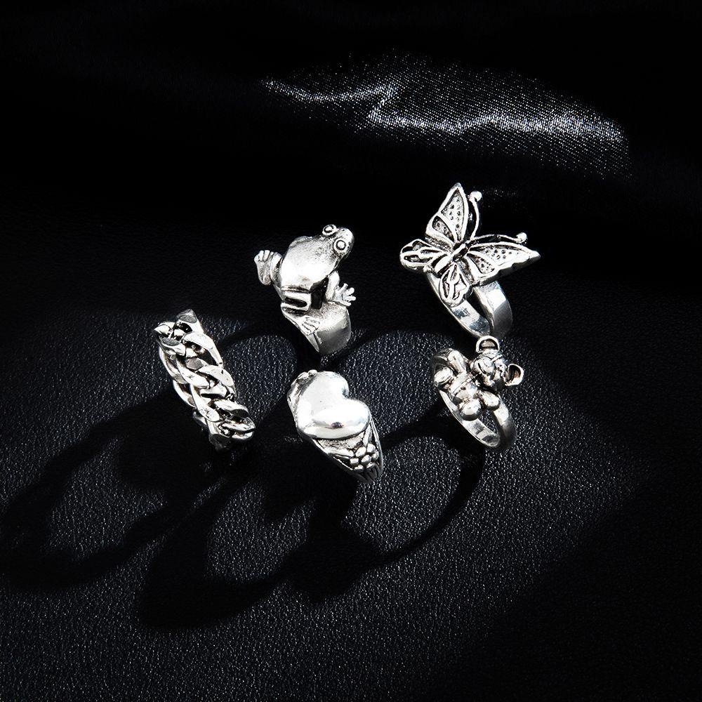 Bộ Nhẫn Thiết Kế Đơn Giản Thanh Lịch Cho Nam Và Nữ