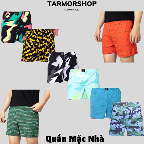 Combo quần đùi nam vải thun cotton mặc nhà , mặc ngủ thoáng mát mềm mịn