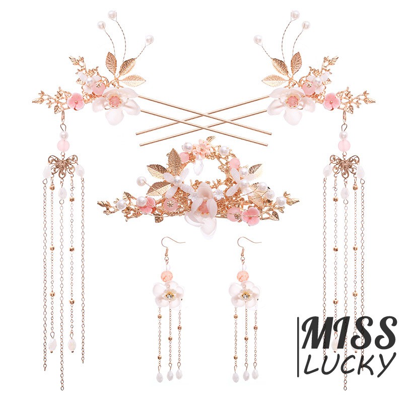 Set Phụ Kiện Thời Trang Phong Cách Trung Hoa Cổ Điển Xinh Xắn Cho Nữ