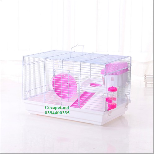 Lồng hamster size đại 47 x 30 x 30 cm full đồ như hình