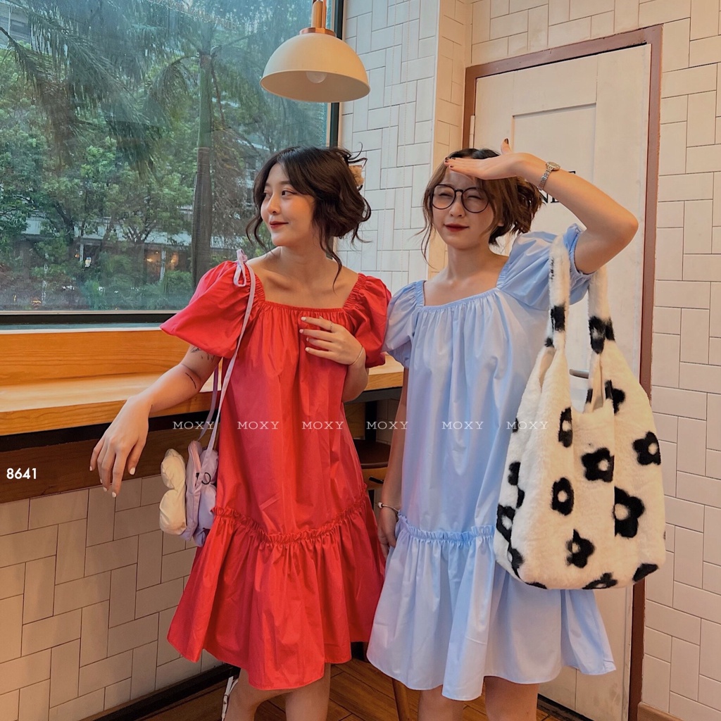 SP008641-Đầm tay phồng