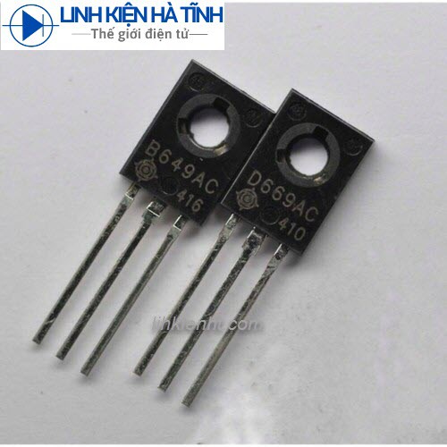 Túi 5 CẶP TRANSISTOR ÂM THANH 2SD669 2SB649 D669 B649 MỚI
