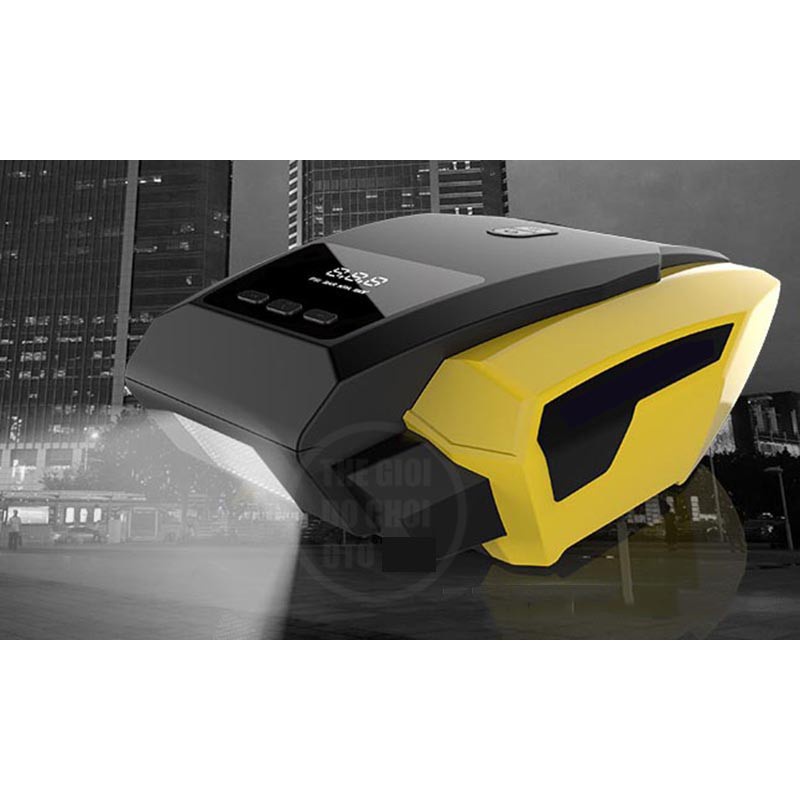 Máy Bơm Lốp Ô Tô Cao Cấp Màn Hình Điện Tử Led Tự Ngắt Portable Air Compressor - BẢO HÀNH 6 THÁNG