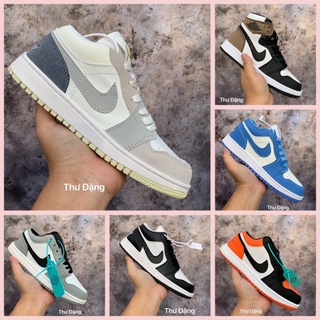 GIÀY THỂ THAO JORDAN 1 CỔ THẤP CÁC MÀU HOT , giày dép sneaker nam nữ JD1 bản đẹp full box