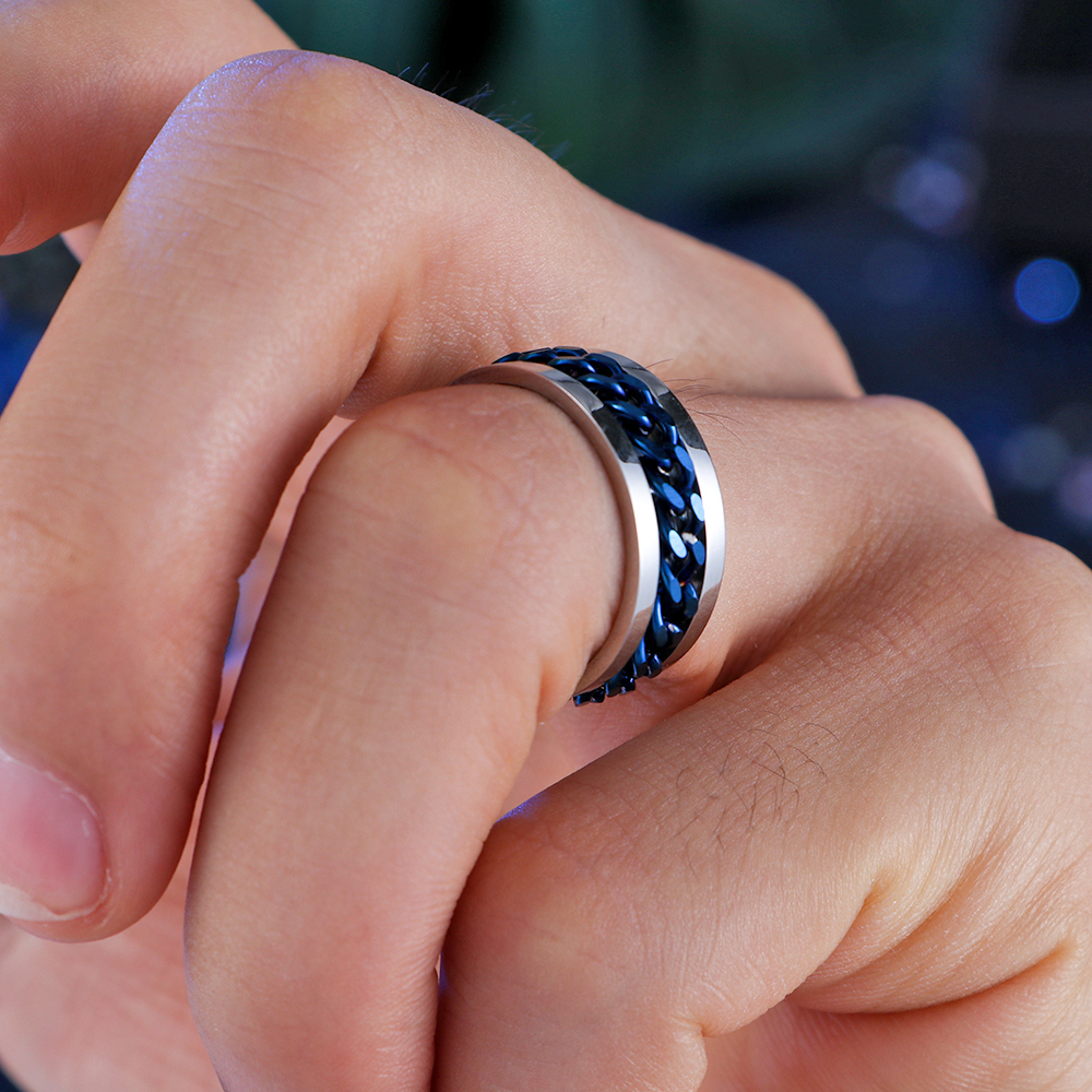 Nhẫn Thép Titan Đính Đá Zircon Nhiều Màu Sắc Làm Đồ Trang Sức Cho Nữ