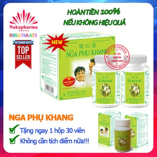 Nga Phụ Khang – Combo 2 lọ x 90 viên tặng ngay Hộp 30v - Giúp điều hòa kinh nguyệt, giảm u nang buồng trứng u xơ tủ cung