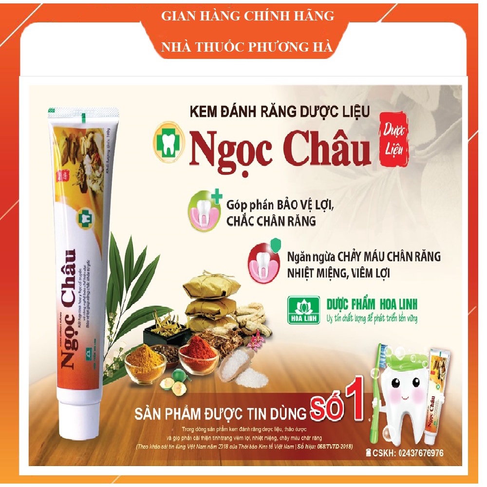 Kem đánh răng dược liệu NGỌC CHÂU