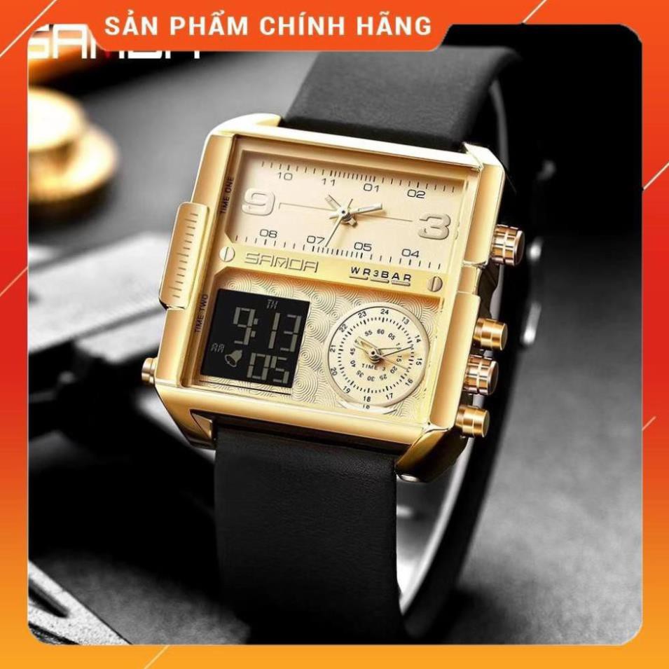 Hàng Cao Cấp -  Đồng hồ (nam) SAMDA 6023 nhật bản chạy full tất cả các máy đồng hồ, lẫn điện tử - lỗi 1 đổi 1