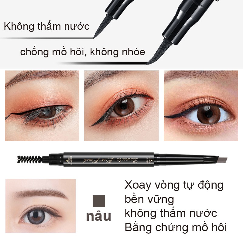 Bộ trang điểm 8 món Kem BB + Phấn phủ + Tạo Khối + Phấn mắt + Chì kẻ mày + Mascara + Kẻ mắt + son kem LAMEILA