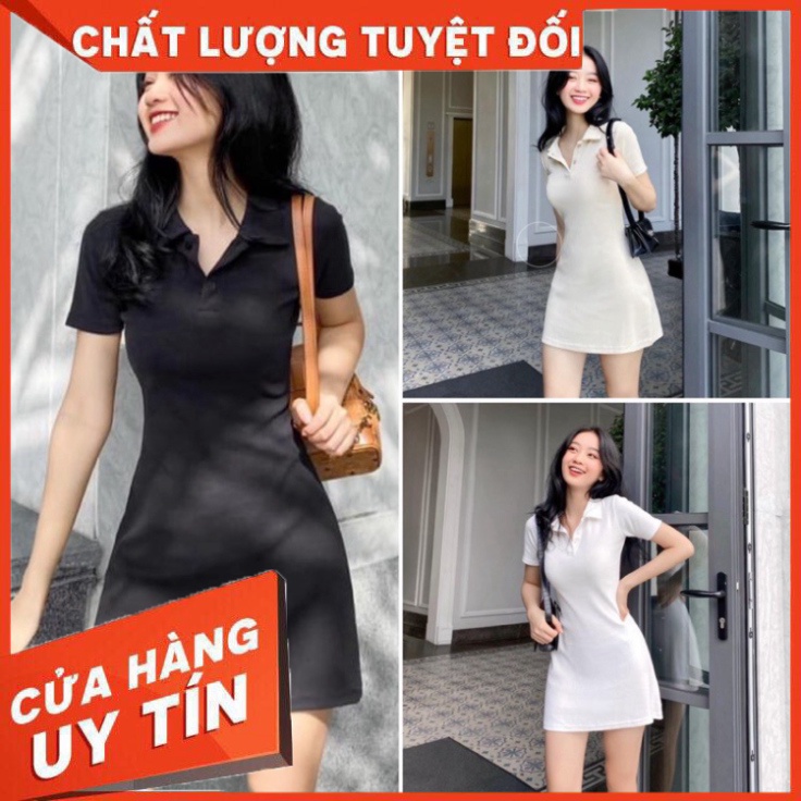 🌈ĐẦM XOÈ CỔ POLO, VÁY POLO FORM BACSIC ÔM DÁNG NGẮN TAY GIÃN 4 CHIỀU🌈(ẢNH THẬT) - SIÊU HOT