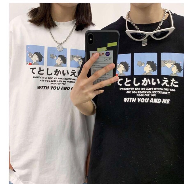 Áo thun nam nữ💥FREESHIP💥 Áo thun form rộng in hình cực cute [ áo cặp] | BigBuy360 - bigbuy360.vn