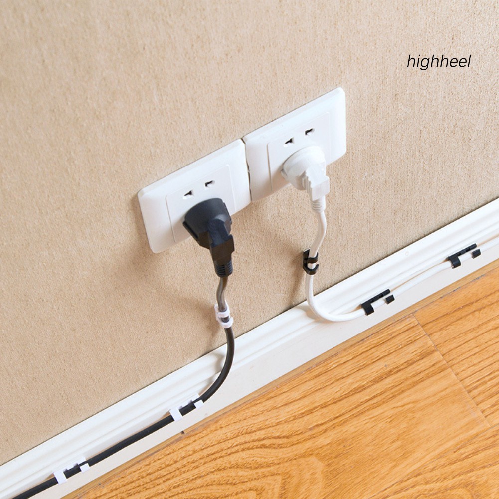 Set 20 Kẹp Cố Định Dây Cáp Tự Dính Tiện Dụng