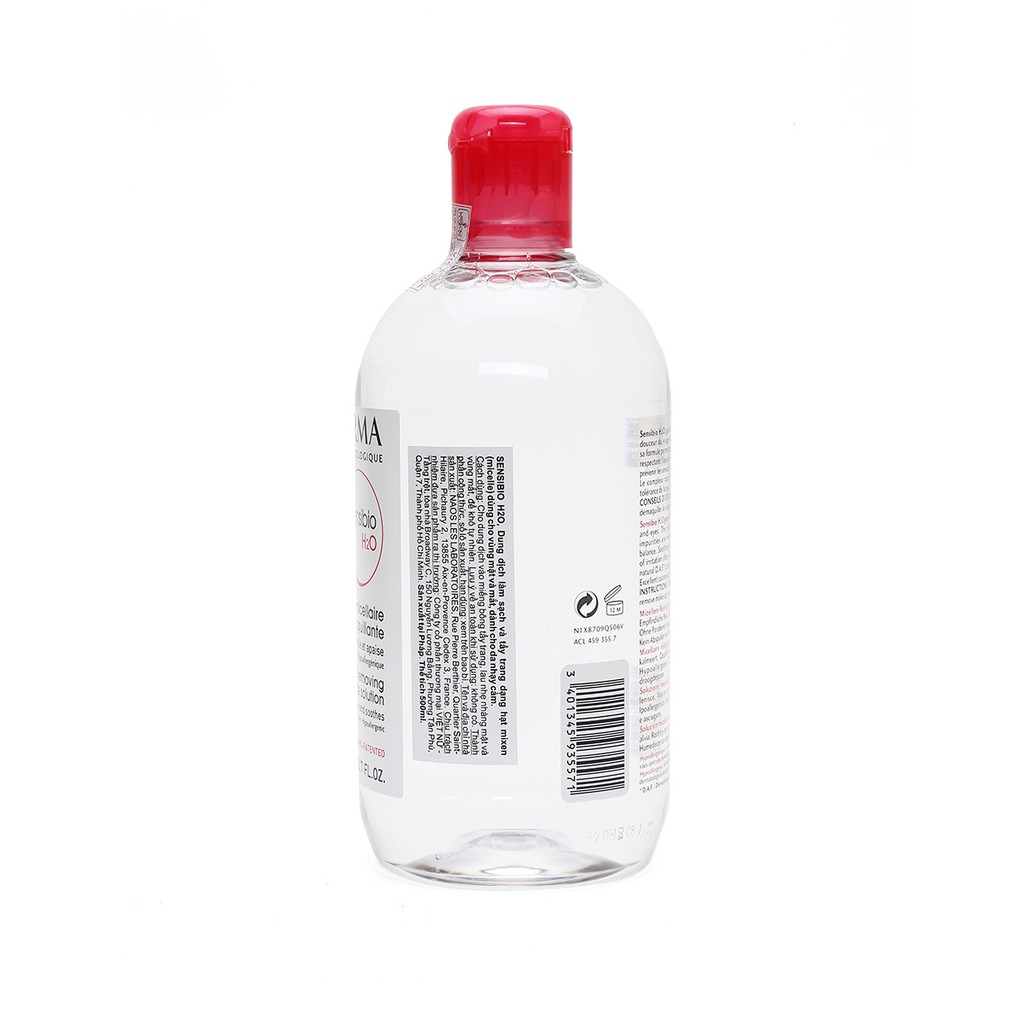 Nước tẩy trang Bioderma Sensibio H2O dành cho da nhạy cảm (500ml)