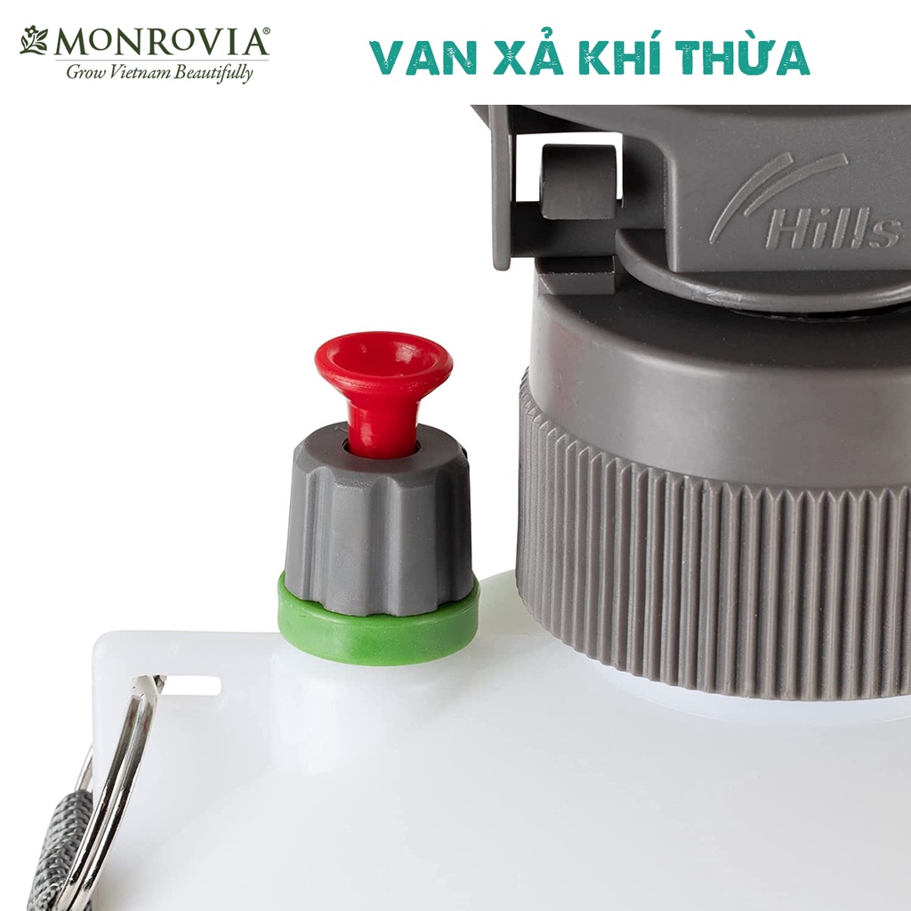 Bình tưới cây MONROVIA 5 lít, phun hai chế độ, áp suất lớn, tiêu chuẩn Châu Âu