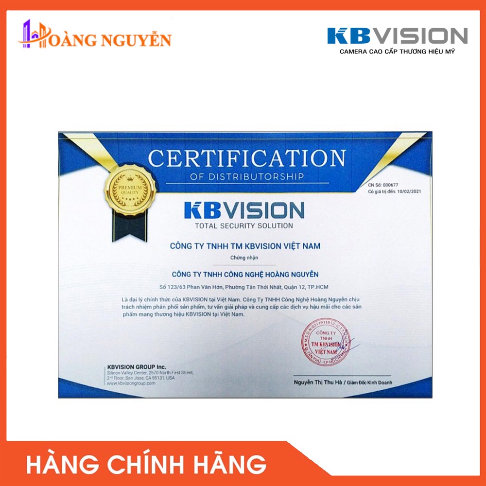 [NHÀ PHÂN PHỐI] Camera HDCVI 2MP KBVISION KX-2021S4