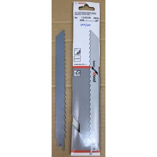 [CHÍNH HÃNG] BỘ 5 LƯỠI Lưỡi cưa kiếm cắt gỗ Bosch - S1111K