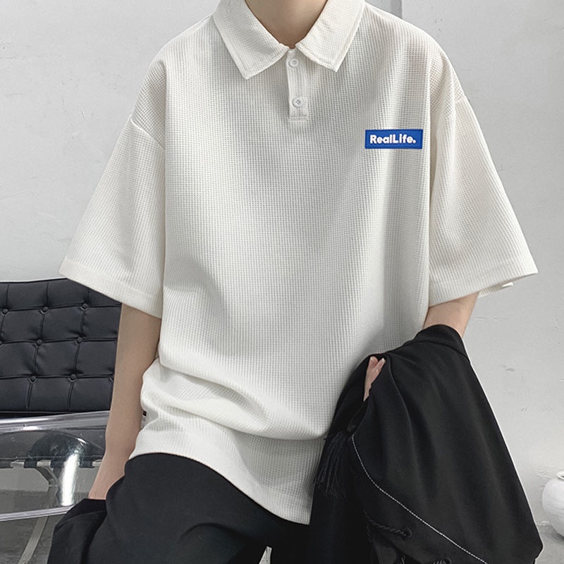 Áo polo Ngắn Tay Dáng Rộng Thời Trang Retro Mỹ Cho Nữ