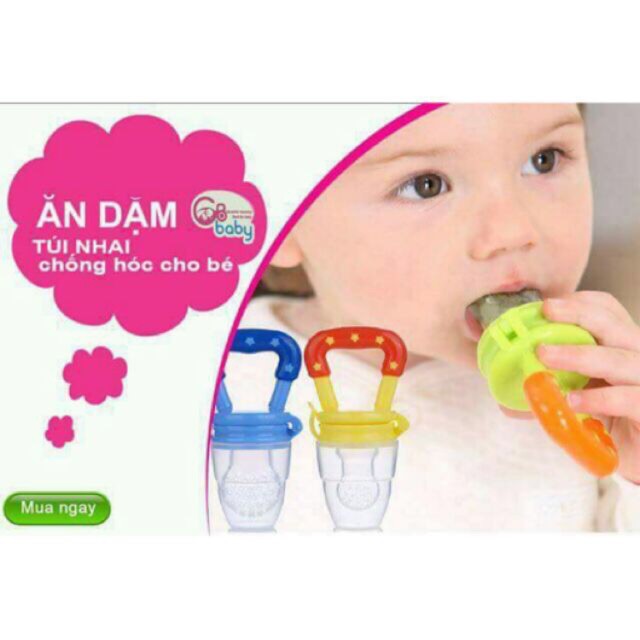 Núm nhai ăn dặm chống hóc cho bé