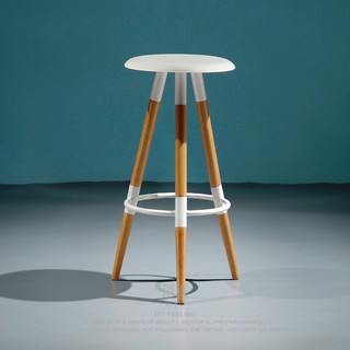 Ghế Quầy Bar 07 - Ghế Cafe Chân Gỗ Sồi Cao Cấp , Ghế quầy tiêu chuẩn quầy Bar hàng nhập khẩu