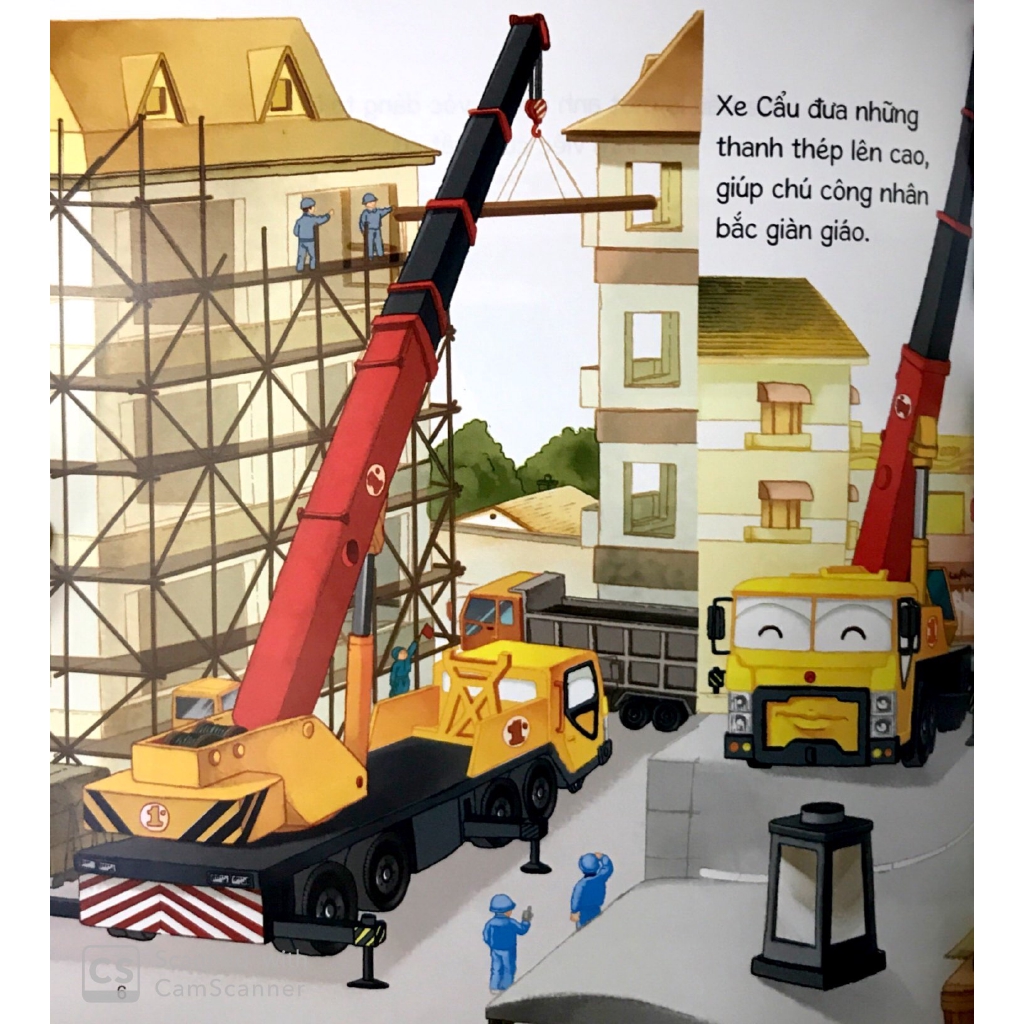Sách - Thế Giới Xe Công Trình: Xe Cẩu Tốt Bụng