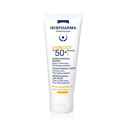 UVEBLOCK SPF 50+ MINERAL – Kem chống nắng bảo vệ da khỏi tác hại ánh nắng mặt trời tia UVA,UVB, ngăn ngừa đen da (40ml)