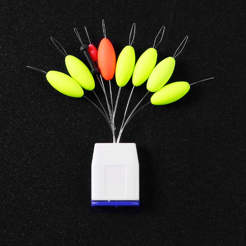 Set 5 phao câu cá dạ quang hình bầu dục tiện lợi