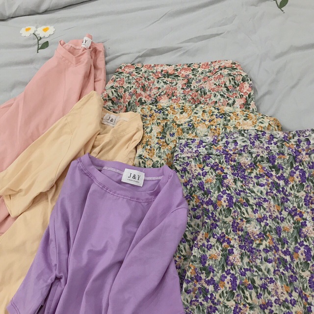 SỈ SET ÁO PHÔNG VÁY HOA NHÍ