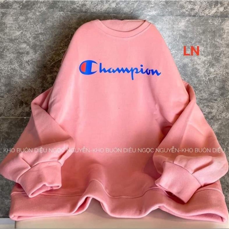 Áo nỉ tay bồng cổ tròn Sweater Champion Ln