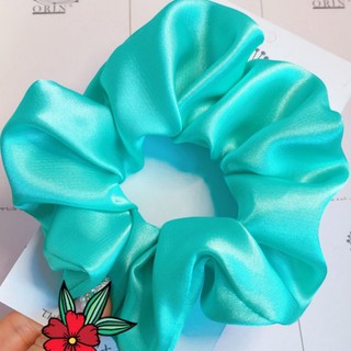 Cột tóc vải Phi Bóng Scrunchie Nhiều Màu Size to 14cm( Ảnh thật tự chụp)
