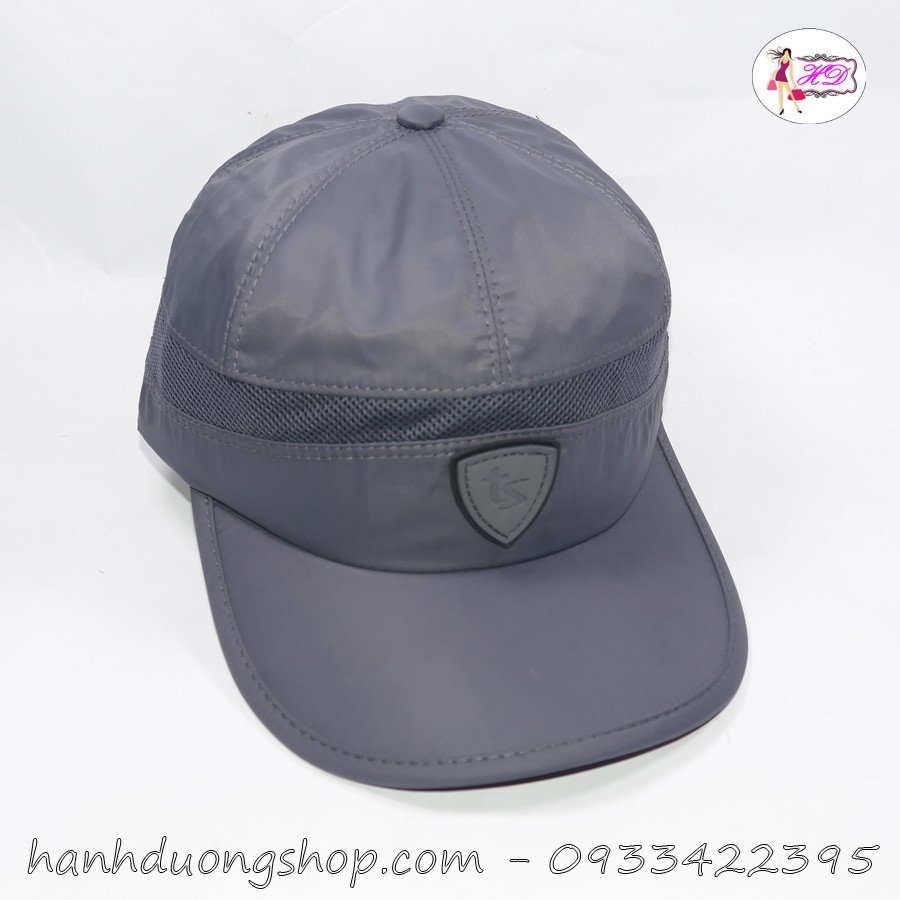 Nón kết vải dù &amp; lưới kết hợp mặt da đẹp TS - TD18