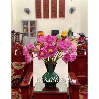Bình hoa dáng tỏi men hoả biến Nghệ Nhân Bát Tràng- Lọ cắm hoa trang trí - Decor