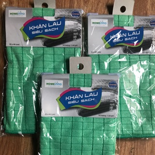 Combo 3 khăn caro microfiber homeinno KT 35 x 40 cm