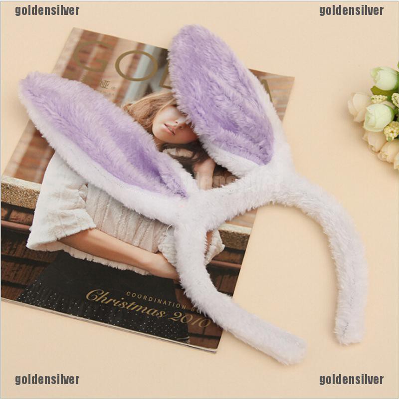 Băng Đô Tai Thỏ Bằng Lông Xù Thời Trang Dành Cho Hóa Trang