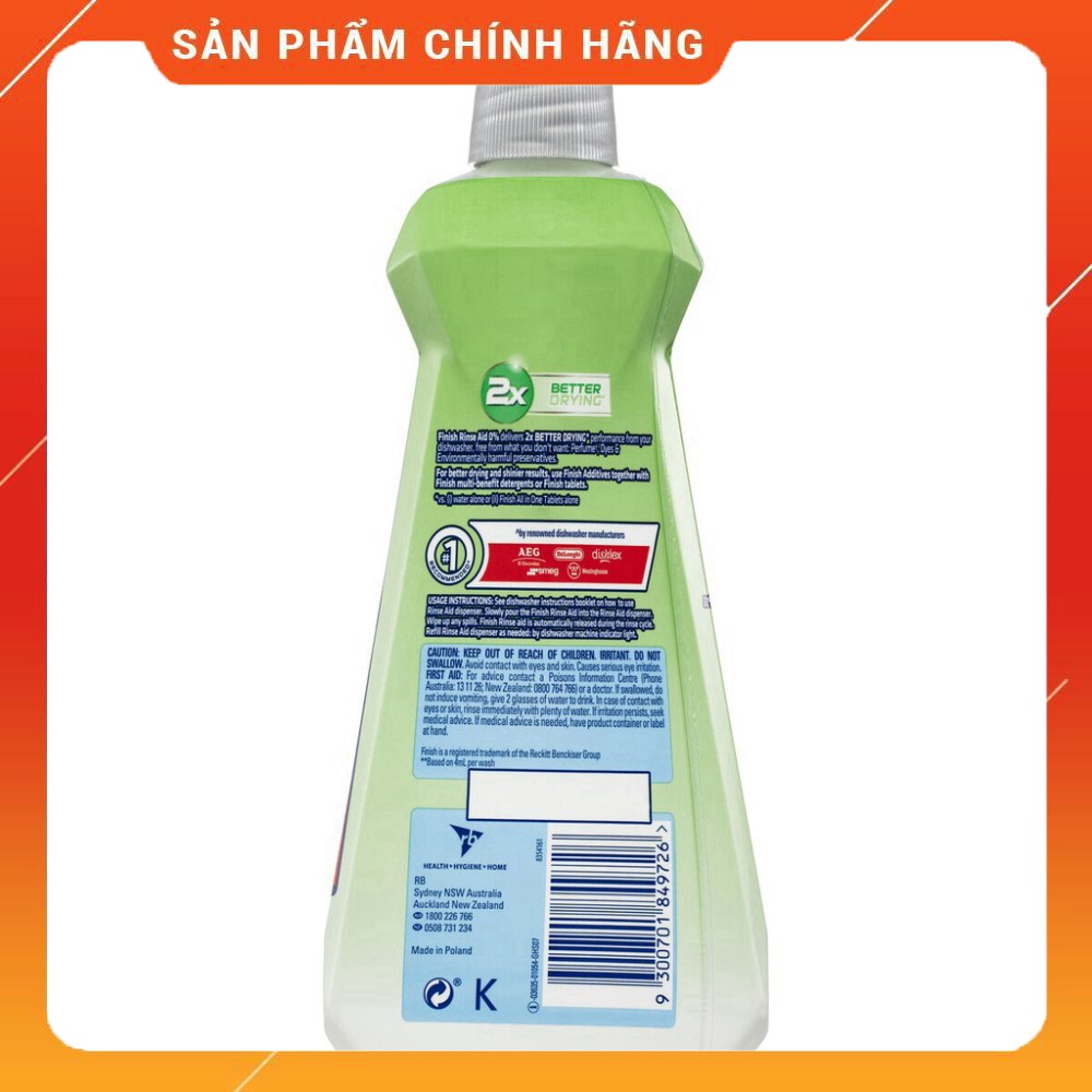 [KM 5 viên Finish] Nước làm bóng Finish Eco 0% 400ml