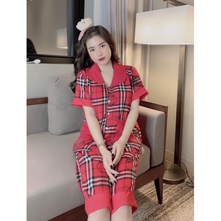 bộ pizama cổ sen lỡ lụa mango A1