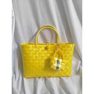 Giỏ đan mix móc khóa mini