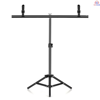 Bộ giá đỡ bằng kim loại di động hình chữ T 75cm*70cm và 2 kẹp hỗ trợ chụp ảnh chất lượng cao