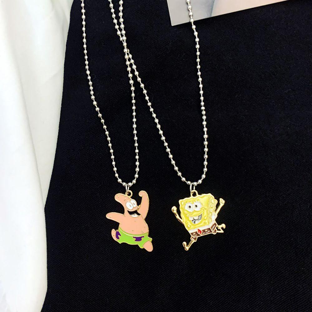 Vòng Cổ Choker Họa Tiết Hoạt Hình SpongeBob Dễ Thương Cho Cặp Đôi