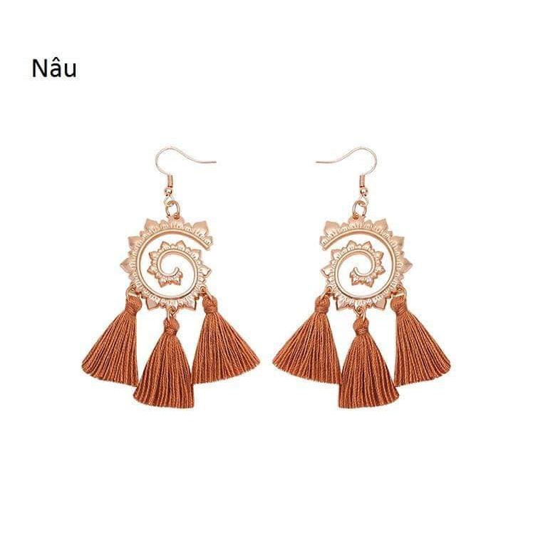 Khuyên tai tua rua xoắn ốc