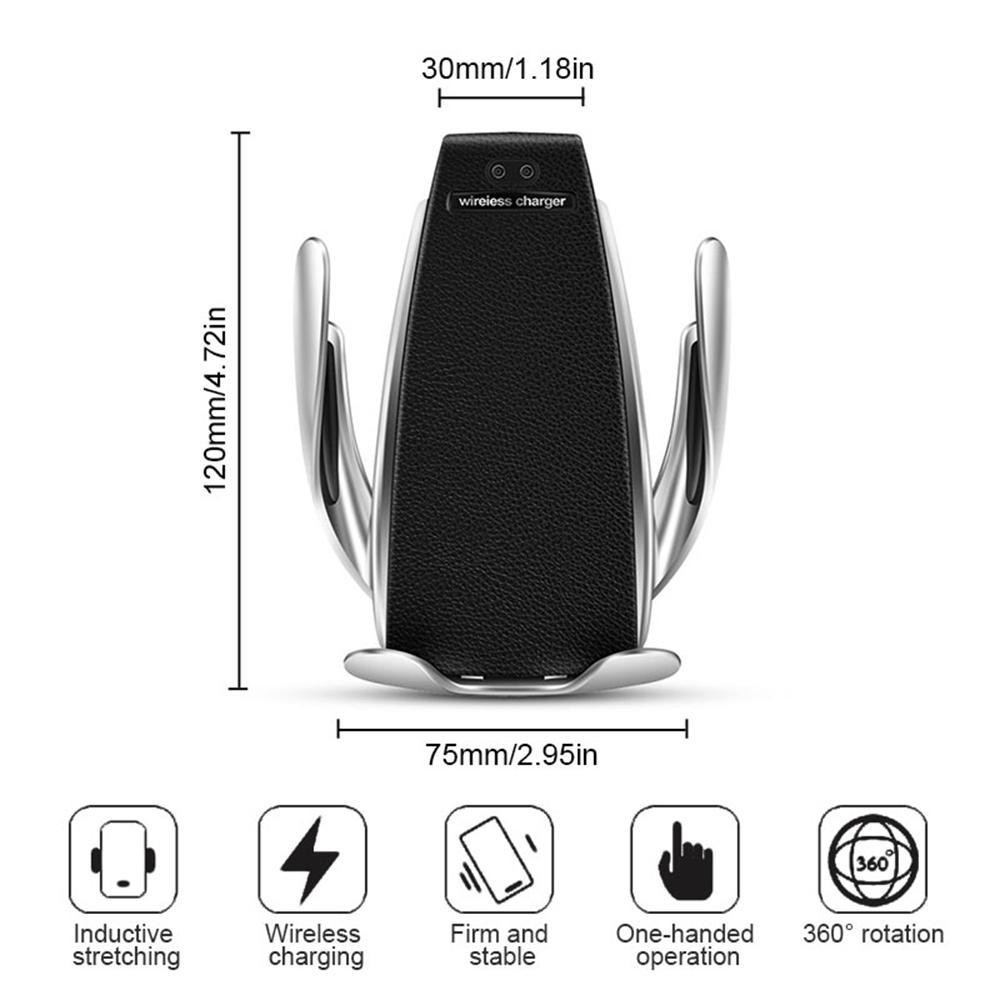 Sạc Xe Hơi Giá Đỡ Kẹp Điện Thoại Đa Năng Di Động điện thoại, cảm Biến Chuyển Động hồng ngoại Tự Động Mở | BigBuy360 - bigbuy360.vn