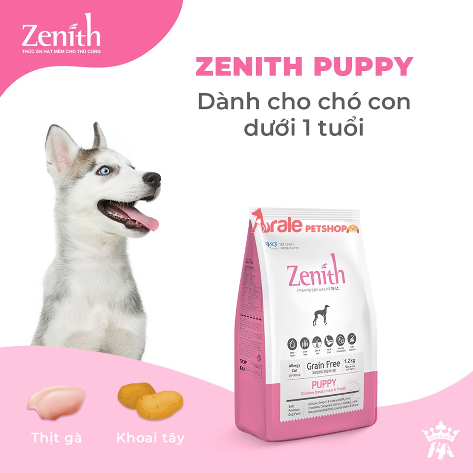 Thức ăn cho chó - Hạt mềm Zenith (Đủ mọi lứa tuổi và giống chó) - thơm ngon và bổ dưỡng
