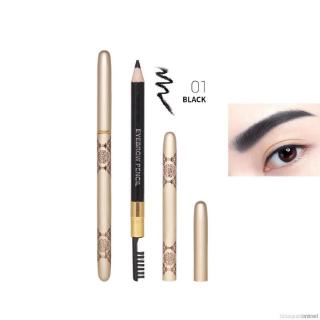 [Hàng mới về] Chì vẽ lông mày tích hợp cọ chuốt hai đầu không thấm nước và lâu trôi