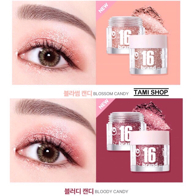 NHŨ MẮT KIM TUYẾN 16BRAND CANDY ROCK PEARL POWDER | BigBuy360 - bigbuy360.vn